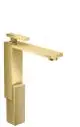 AXOR-HG-AXOR-Edge-Einhebel-Waschtischmischer-280-fuer-Waschschuesseln-mit-Push-Open-Ablaufgarnitur-Diamantschliff-Polished-Gold-Optic-46031990 gallery number 1